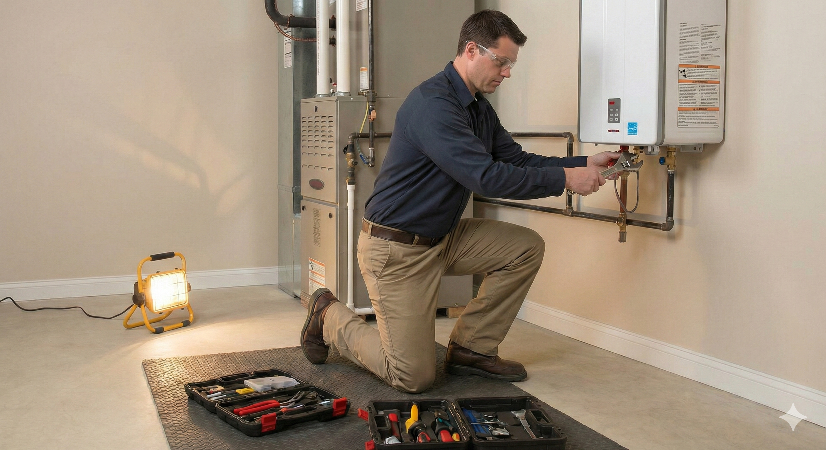 Professional same-day water heater installation service