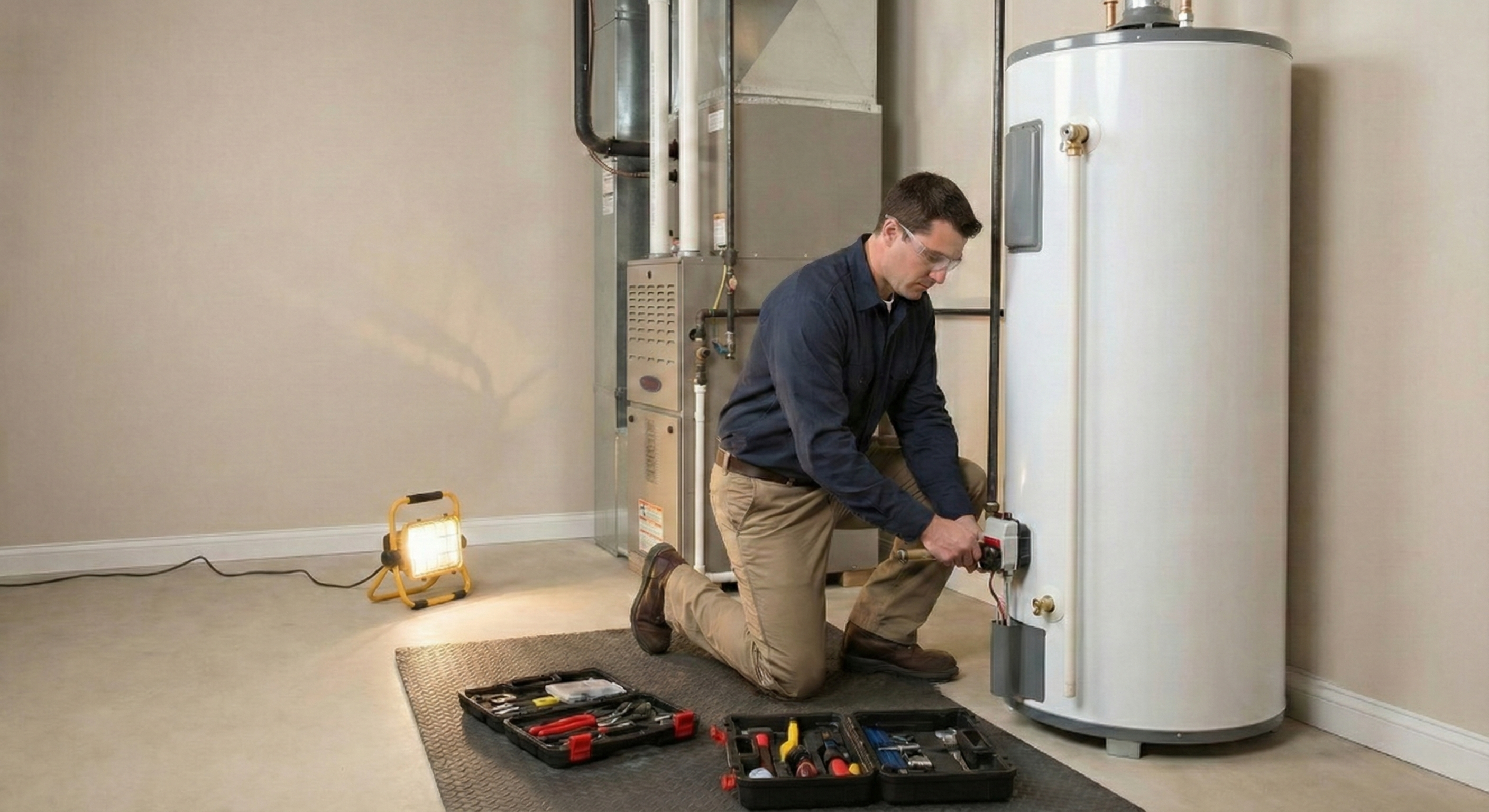 Water heater upgrade installation