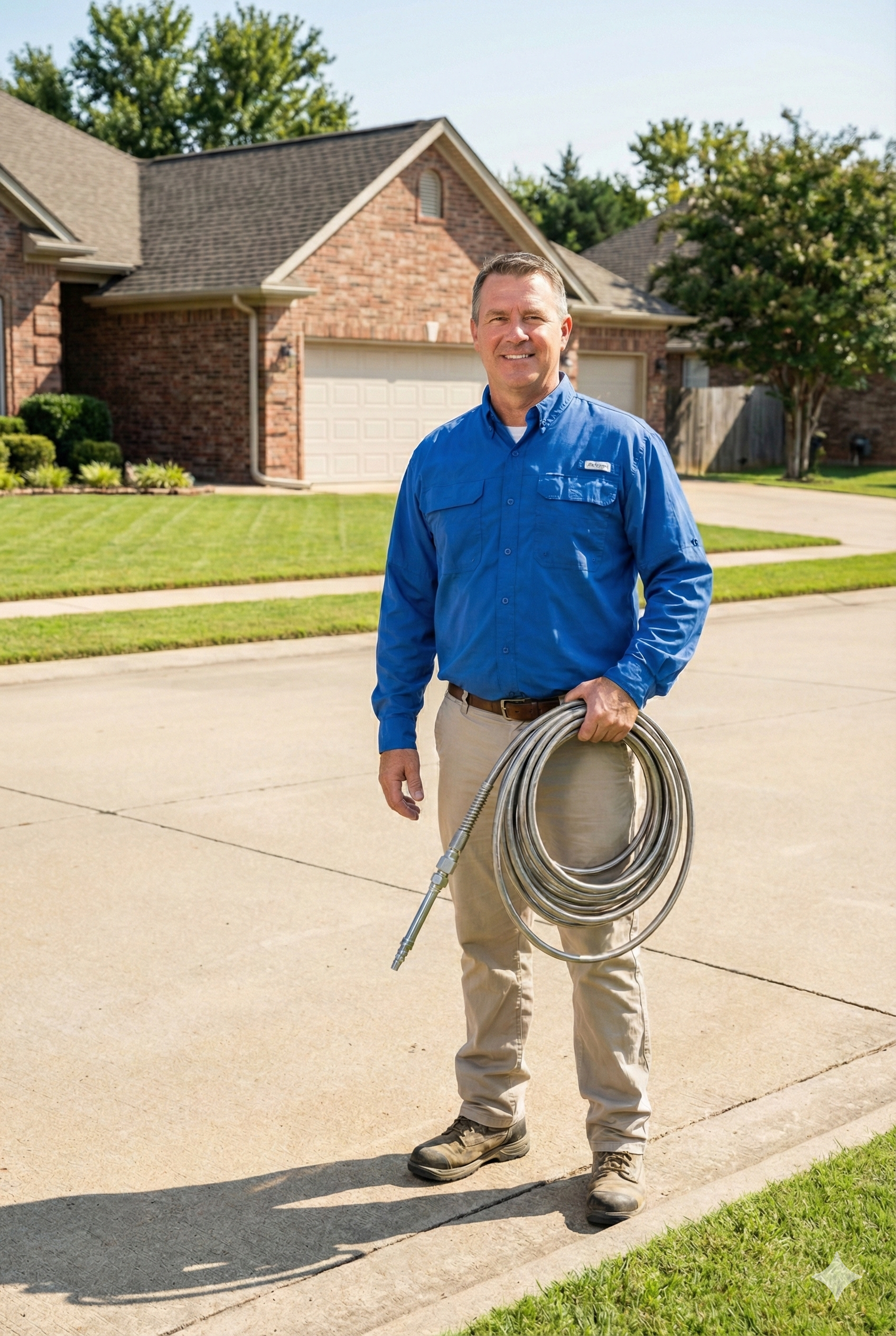 Professional hydro jetting drain cleaning service